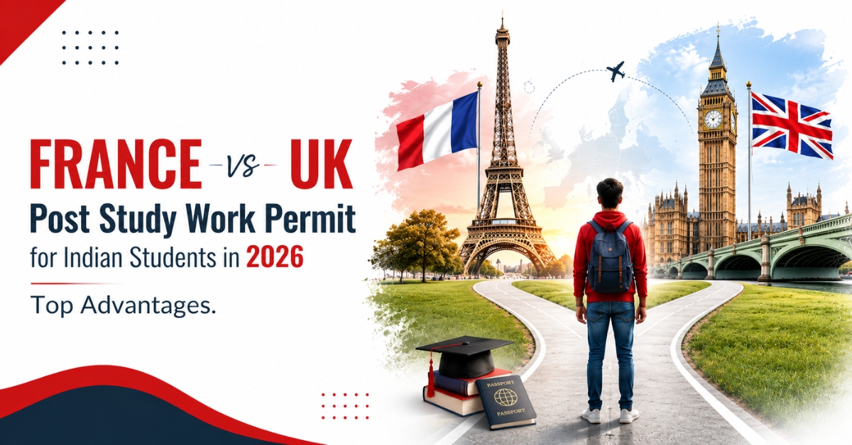 France vs UK Post-Study Work Permit for Indian Students in 2026: Top Advantages.